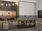 Модульная детская с рабочей зоной и шкафом фото 6